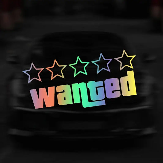 Rainbow Wanted Sticker